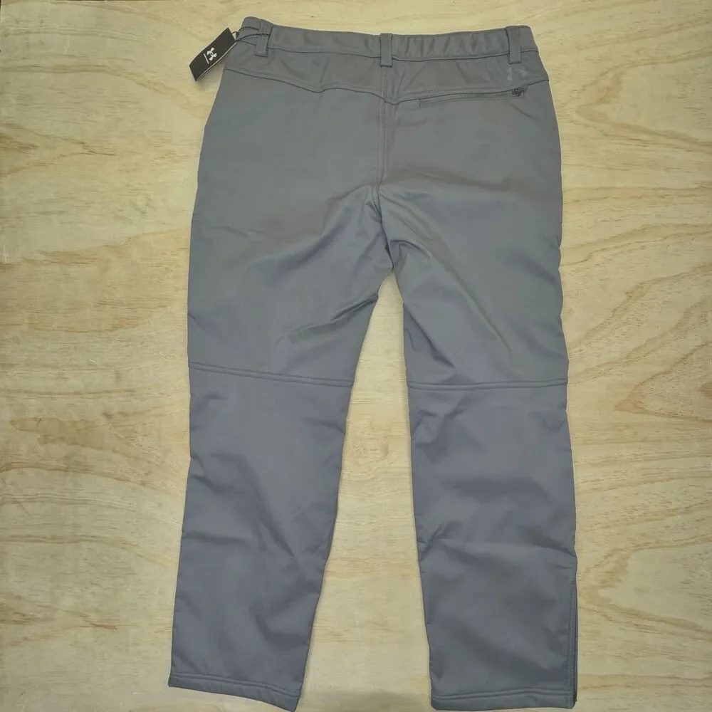 NEW Under Armour Expanse Softshell Pants Mens 38 X 32 Gray Loose 1387001 025